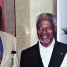 Dr Spio with Kofi Annan small