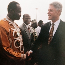 With Bill Clinton in Accra